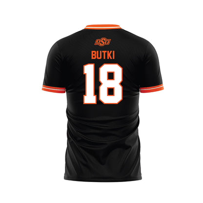 Oklahoma State - NCAA Women's Soccer : Kayla Butki - Black Soccer Jersey-1