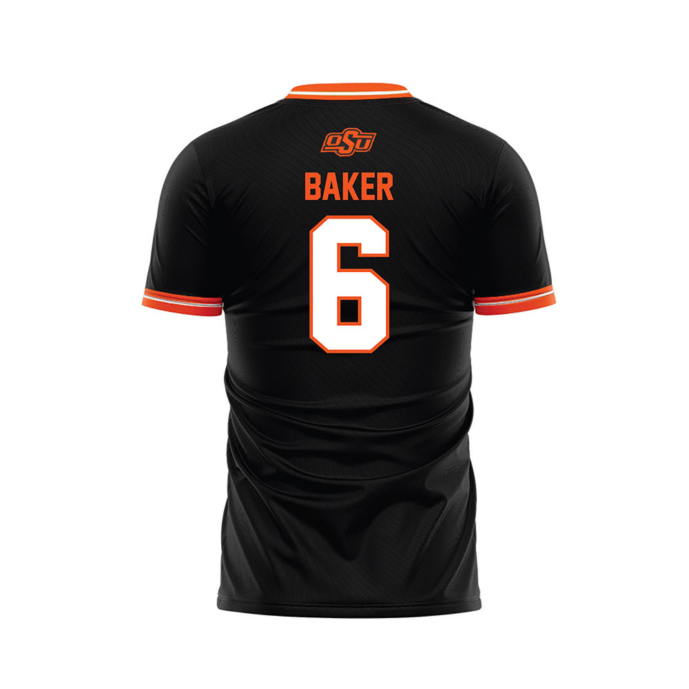 Oklahoma State - NCAA Women's Soccer : Sophia Baker - Black Soccer Jersey-1