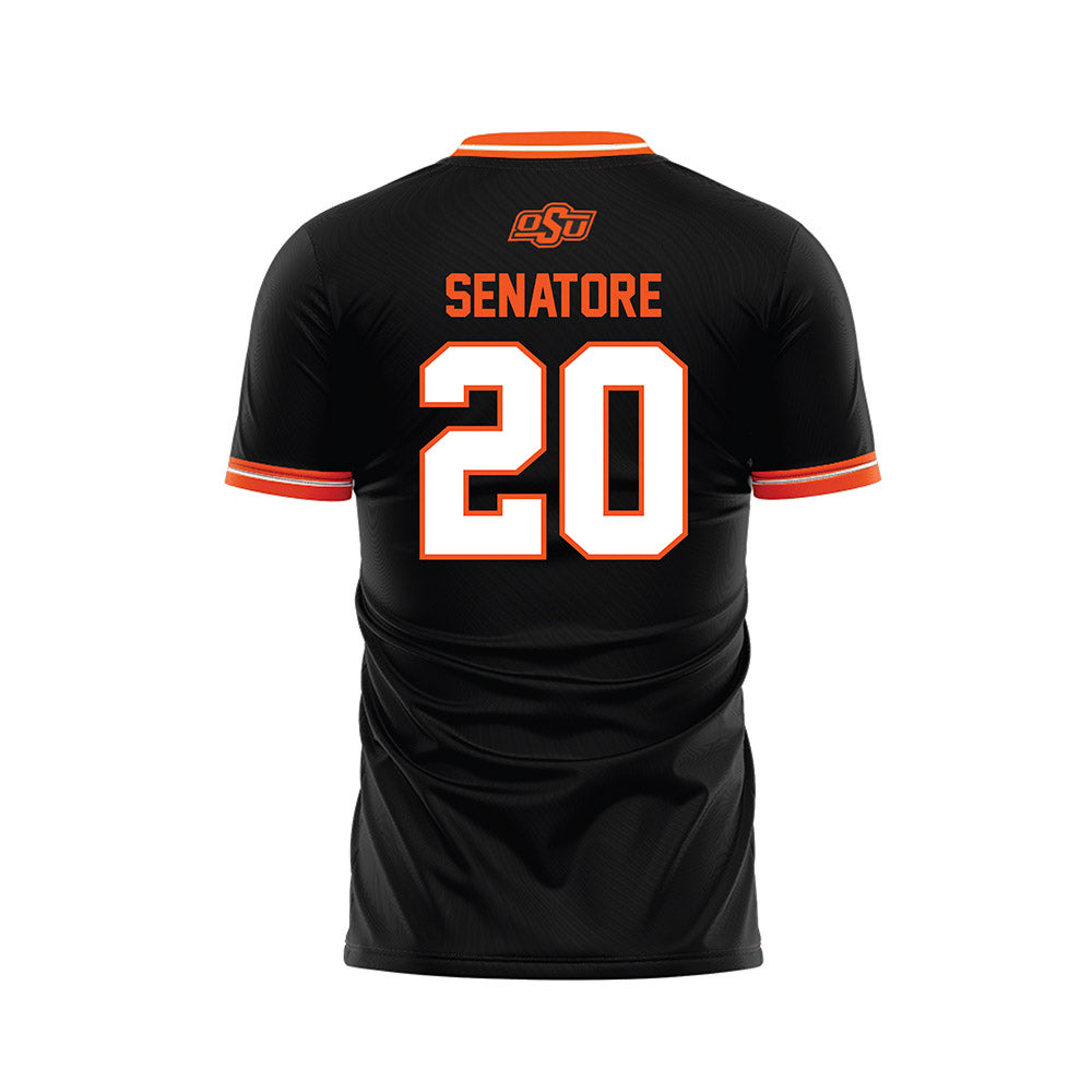 Oklahoma State - NCAA Women's Soccer : Emily Senatore - Black Soccer Jersey-1