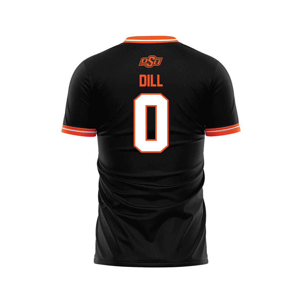 Oklahoma State - NCAA Women's Soccer : Caroline Dill - Black Soccer Jersey