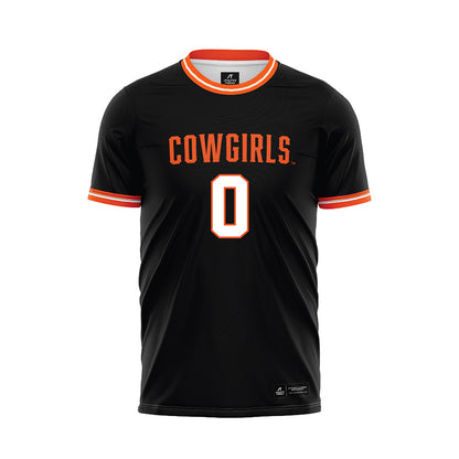 Oklahoma State - NCAA Women's Soccer : Caroline Dill - Black Soccer Jersey