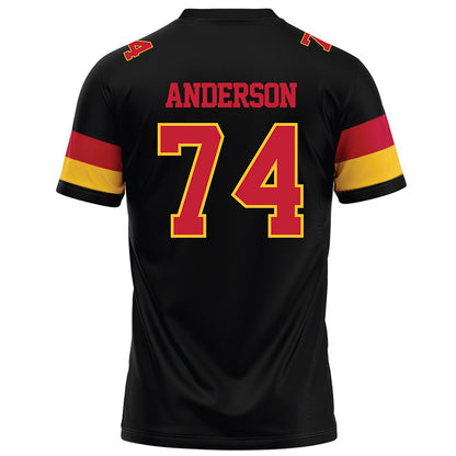 Ferris State - NCAA Football : Bobby Anderson - Black Football Jersey-1