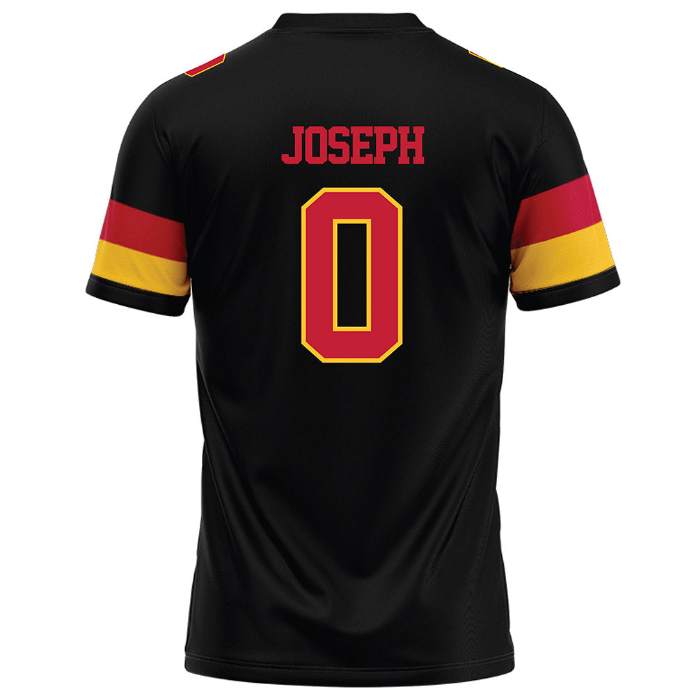 Ferris State - NCAA Football : tez joseph - Black Football Jersey-1