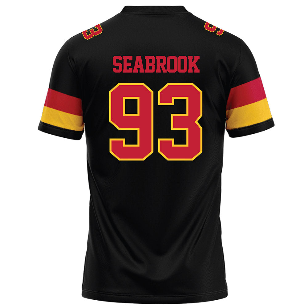 Ferris State - NCAA Football : Erick Seabrook - Black Football Jersey-1