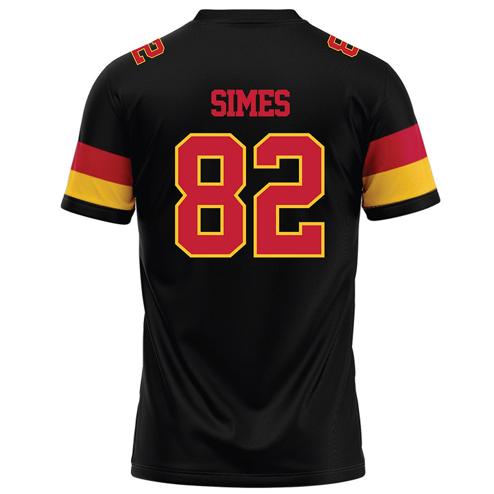 Ferris State - NCAA Football : Kevin Simes - Black Football Jersey-1