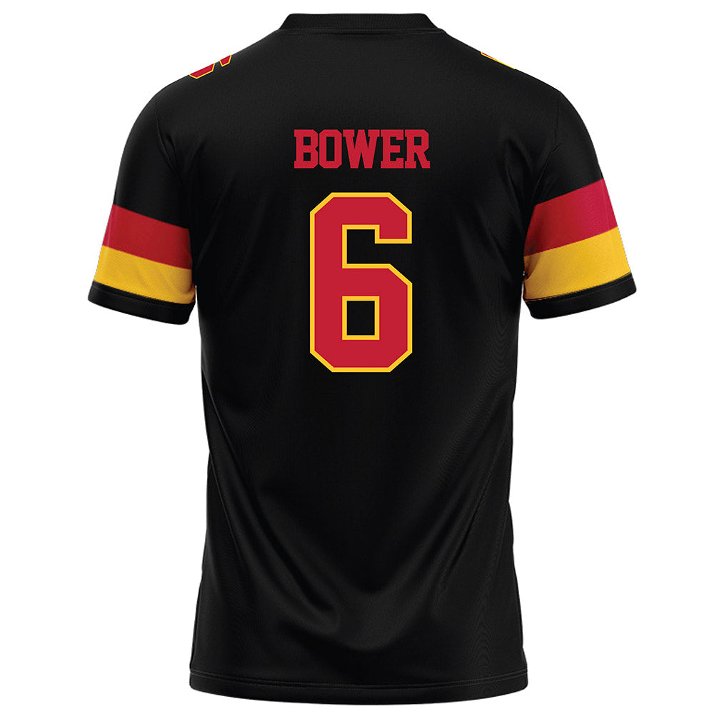 Ferris State - NCAA Football : Tarick Bower - Black Football Jersey-1