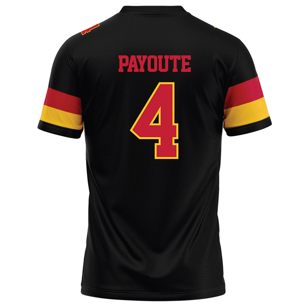 Ferris State - NCAA Football : Justin payoute - Black Football Jersey