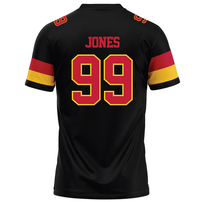 Ferris State - NCAA Football : markee jones - Black Football Jersey-1
