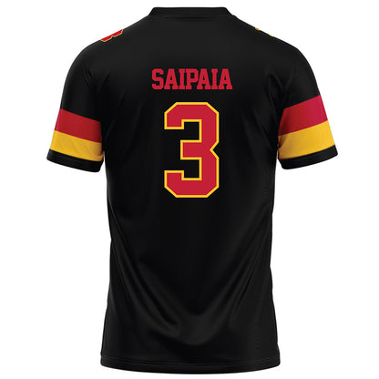 Ferris State - NCAA Football : Blaine Saipaia - Black Football Jersey-1