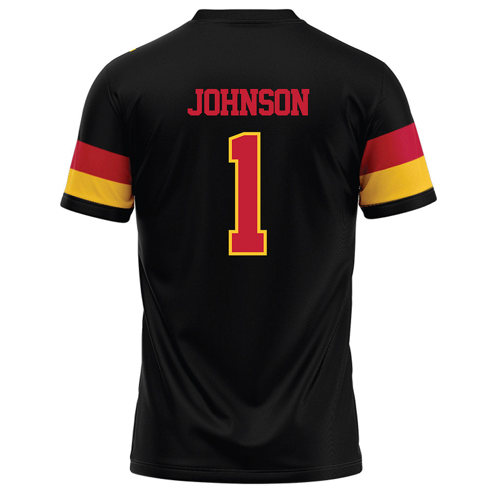 Ferris State - NCAA Football : Jalen Johnson - Black Football Jersey-1