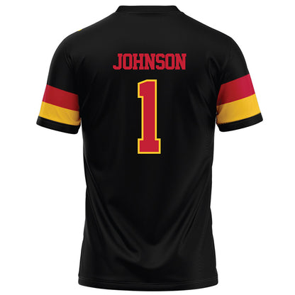 Ferris State - NCAA Football : Jalen Johnson - Black Football Jersey-1