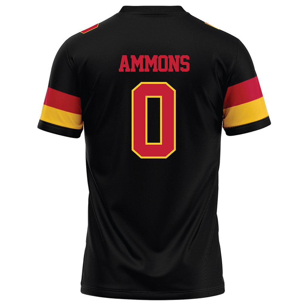 Ferris State - NCAA Football : Jaylon Ammons - Black Football Jersey-1