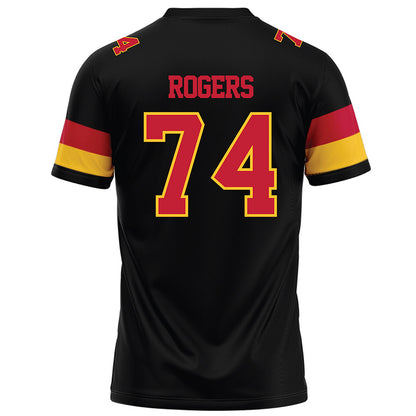 Ferris State - NCAA Football : Rashawn Rogers - Black Football Jersey-1