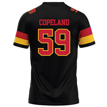Ferris State - NCAA Football : Isiah Copeland - Black Football Jersey-1