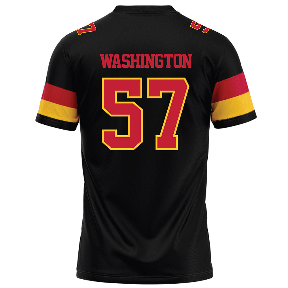Ferris State - NCAA Football : Jaylen Washington - Black Football Jersey-1