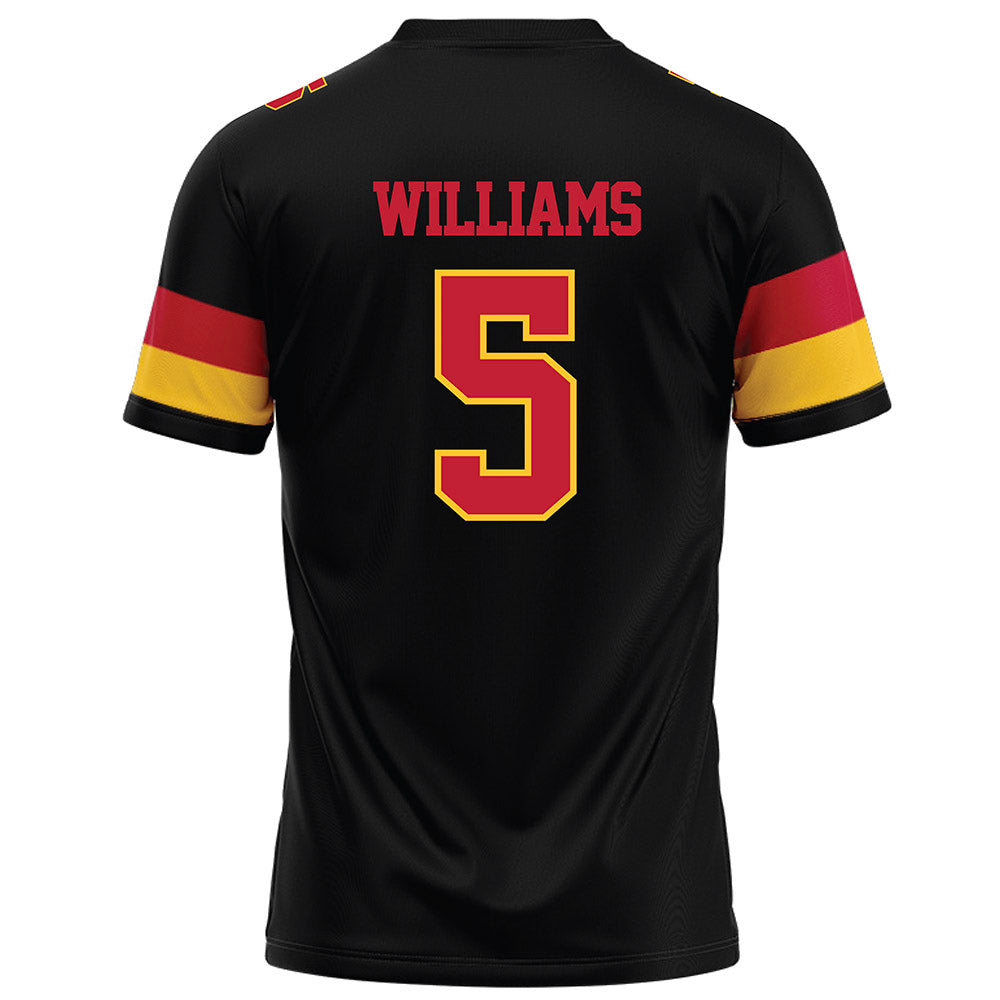 Ferris State - NCAA Football : Jason Williams - Black Football Jersey