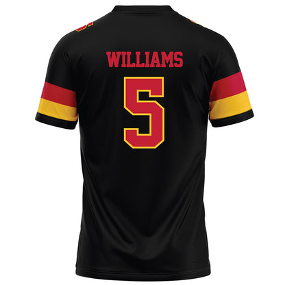 Ferris State - NCAA Football : Jason Williams - Black Football Jersey