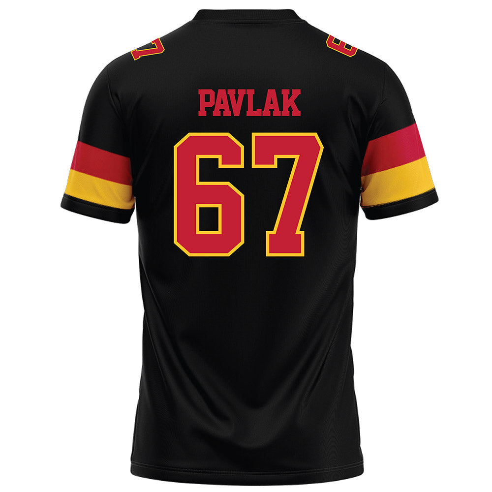 Ferris State - NCAA Football : Avery Pavlak - Black Football Jersey-1