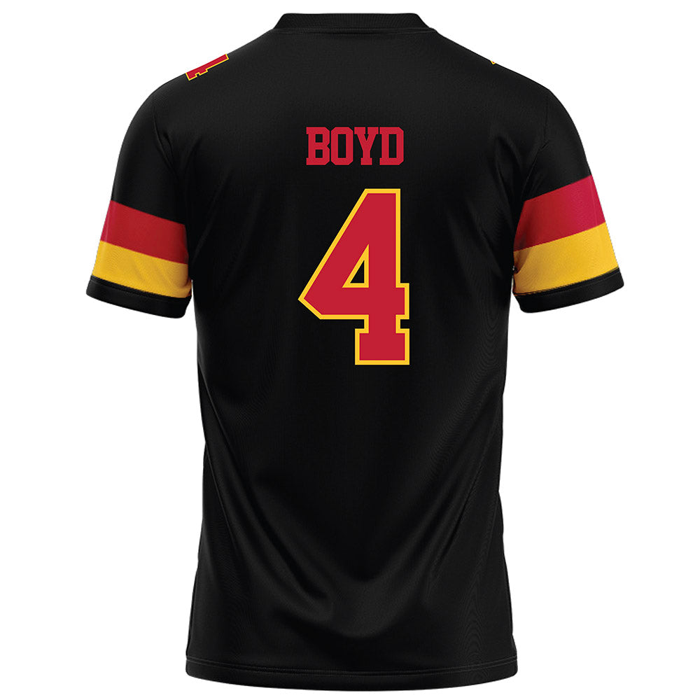 Ferris State - NCAA Football : Tae Boyd - Black Football Jersey-1