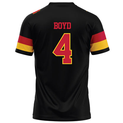 Ferris State - NCAA Football : Tae Boyd - Black Football Jersey-1
