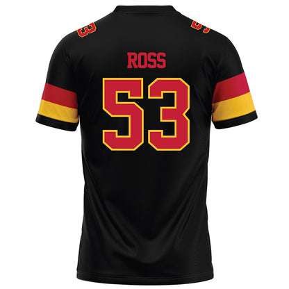 Ferris State - NCAA Football : Ryan Ross - Black Football Jersey-1