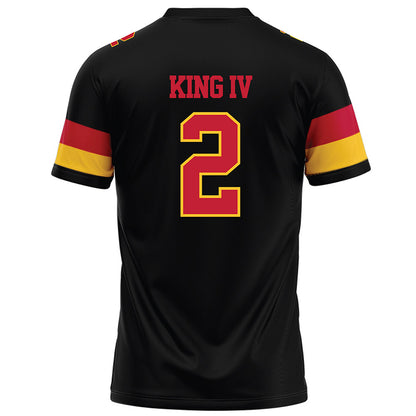 Ferris State - NCAA Football : Damion King IV - Black Football Jersey-1