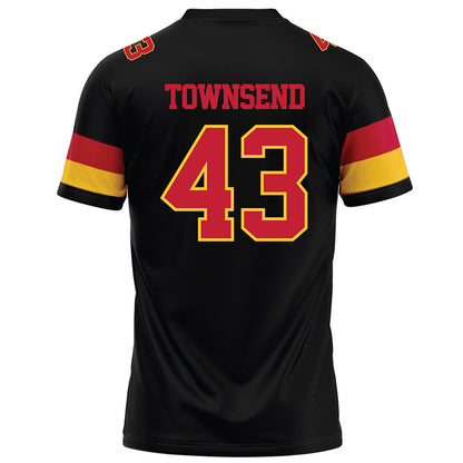 Ferris State - NCAA Football : Razah Townsend - Black Football Jersey-1