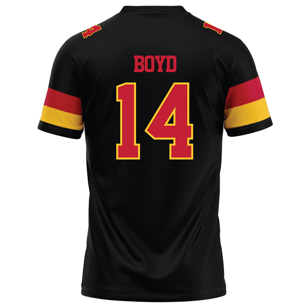 Ferris State - NCAA Football : Sincer Boyd - Black Football Jersey-1