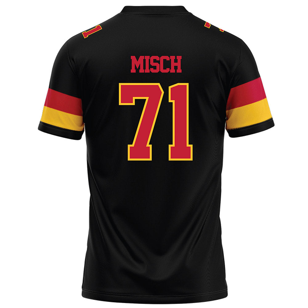 Ferris State - NCAA Football : Matthew Misch - Black Football Jersey-1