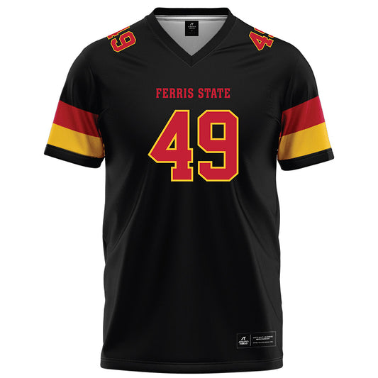 Ferris State - NCAA Football : Maurice Adams Jr - Black Football Jersey-0