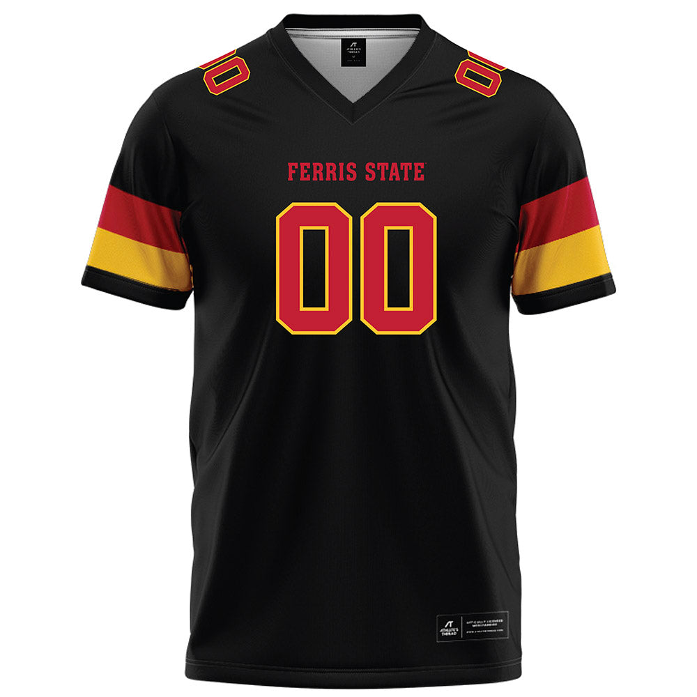 Ferris State - NCAA Football : Devin Lillard - Black Football Jersey-0