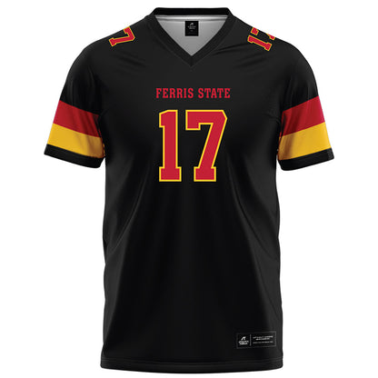 Ferris State - NCAA Football : Dakari Neely - Black Football Jersey-0