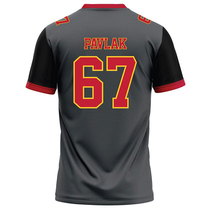 Ferris State - NCAA Football : Avery Pavlak - Graphite Football Jersey-1