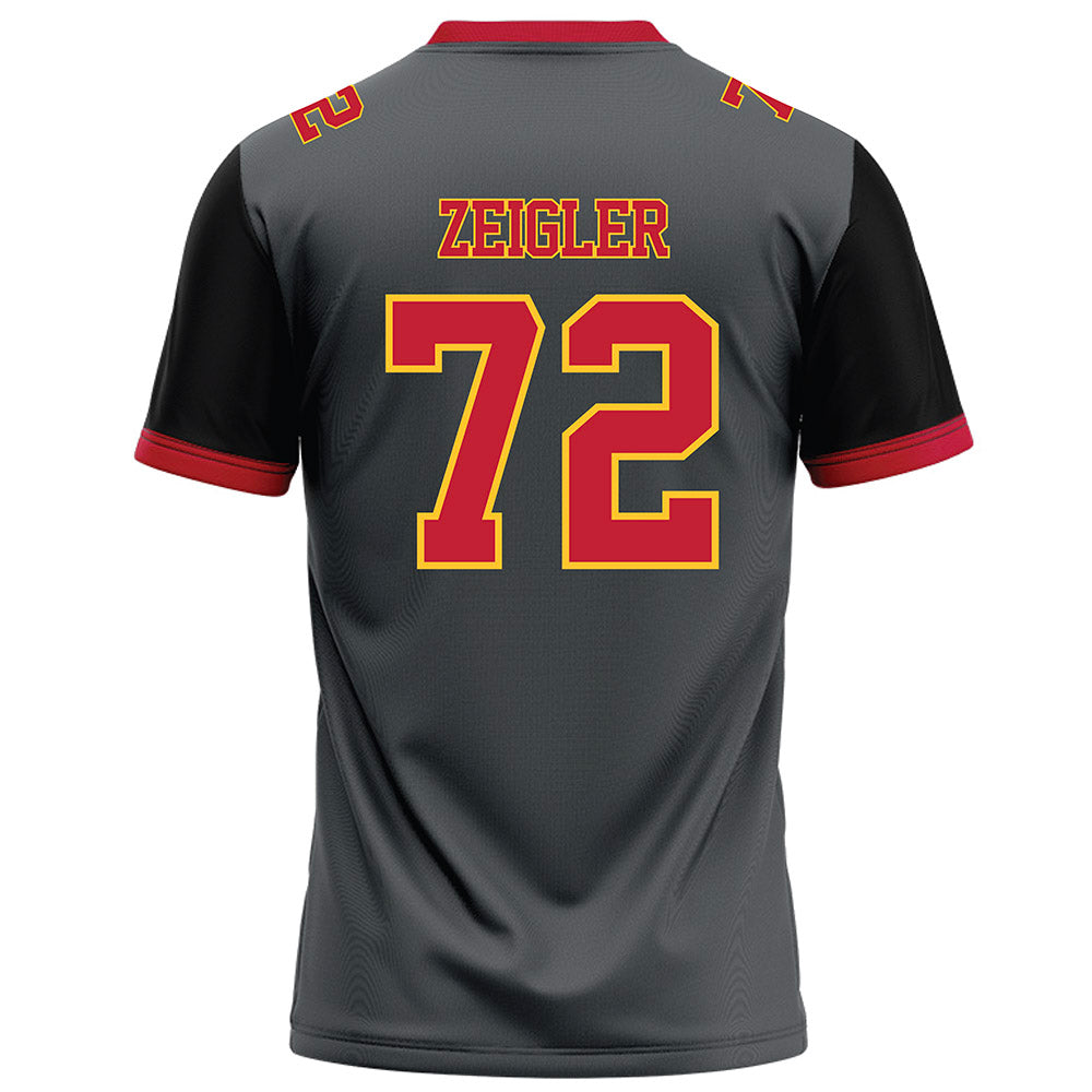 Ferris State - NCAA Football : Jaden Zeigler - Graphite Football Jersey-1