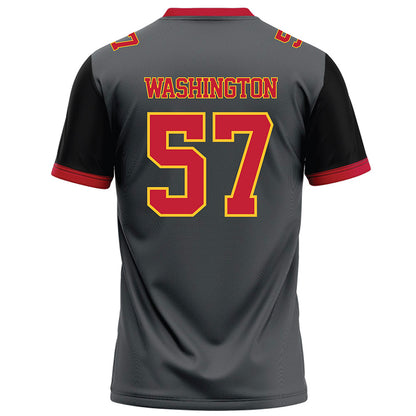 Ferris State - NCAA Football : Jaylen Washington - Graphite Football Jersey-1