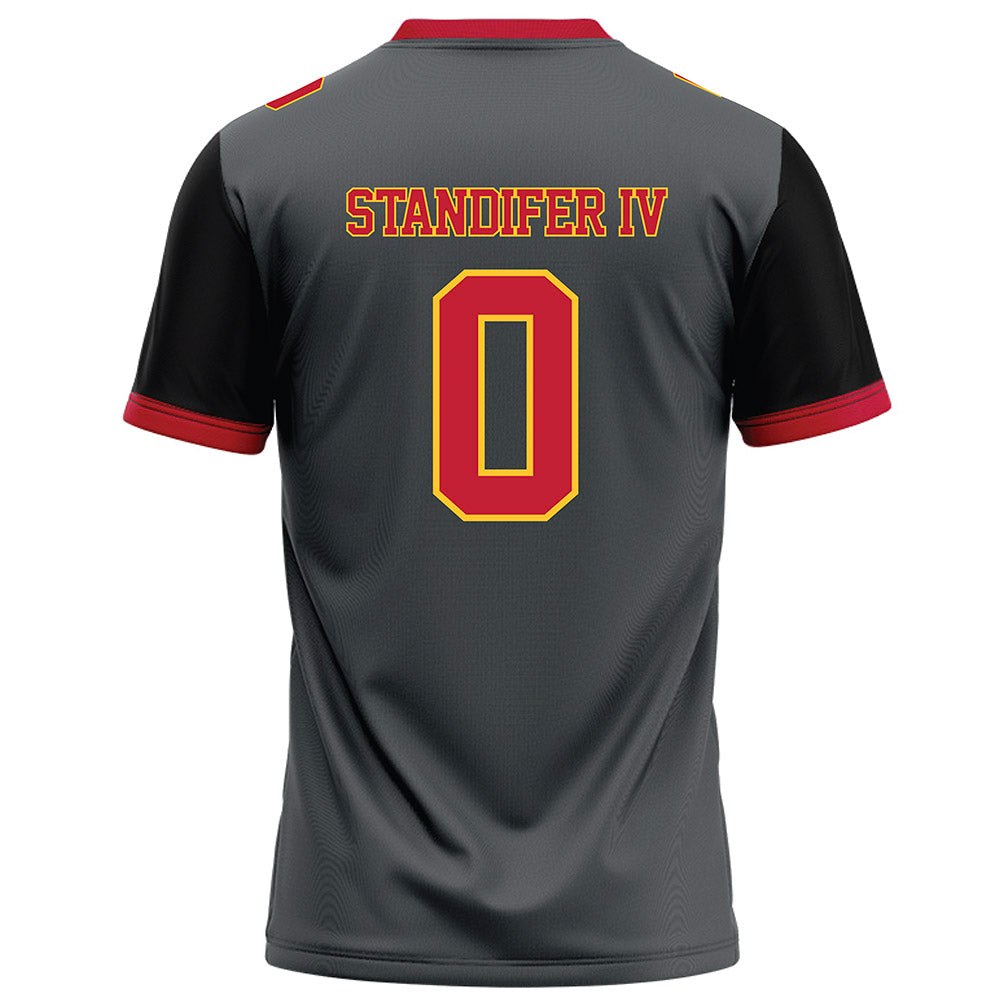 Ferris State - NCAA Football : Milton Standifer IV - Graphite Football Jersey-1