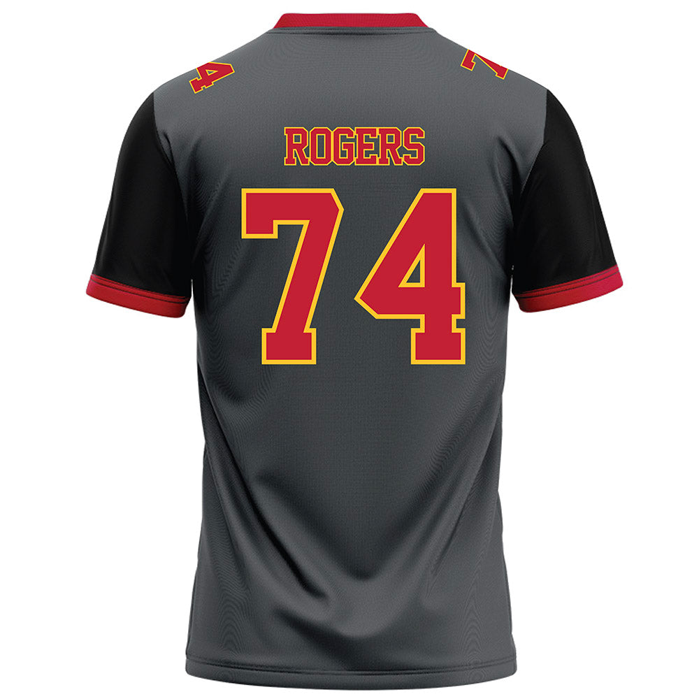 Ferris State - NCAA Football : Rashawn Rogers - Graphite Football Jersey-1