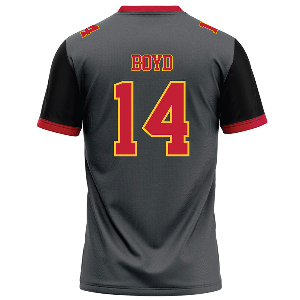 Ferris State - NCAA Football : Sincer Boyd - Graphite Football Jersey-1