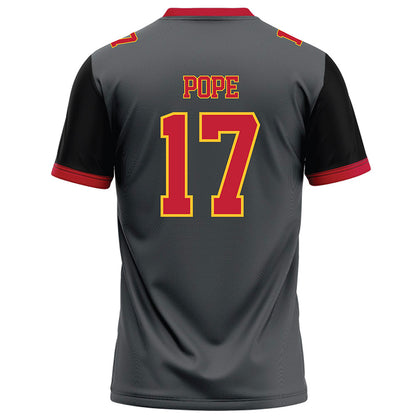 Ferris State - NCAA Football : Quentin Pope - Graphite Football Jersey-1
