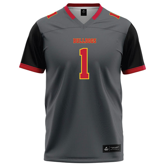 Ferris State - NCAA Football : Jalen Johnson - Graphite Football Jersey-0