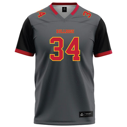 Ferris State - NCAA Football : Finn Sossen - Graphite Football Jersey-0
