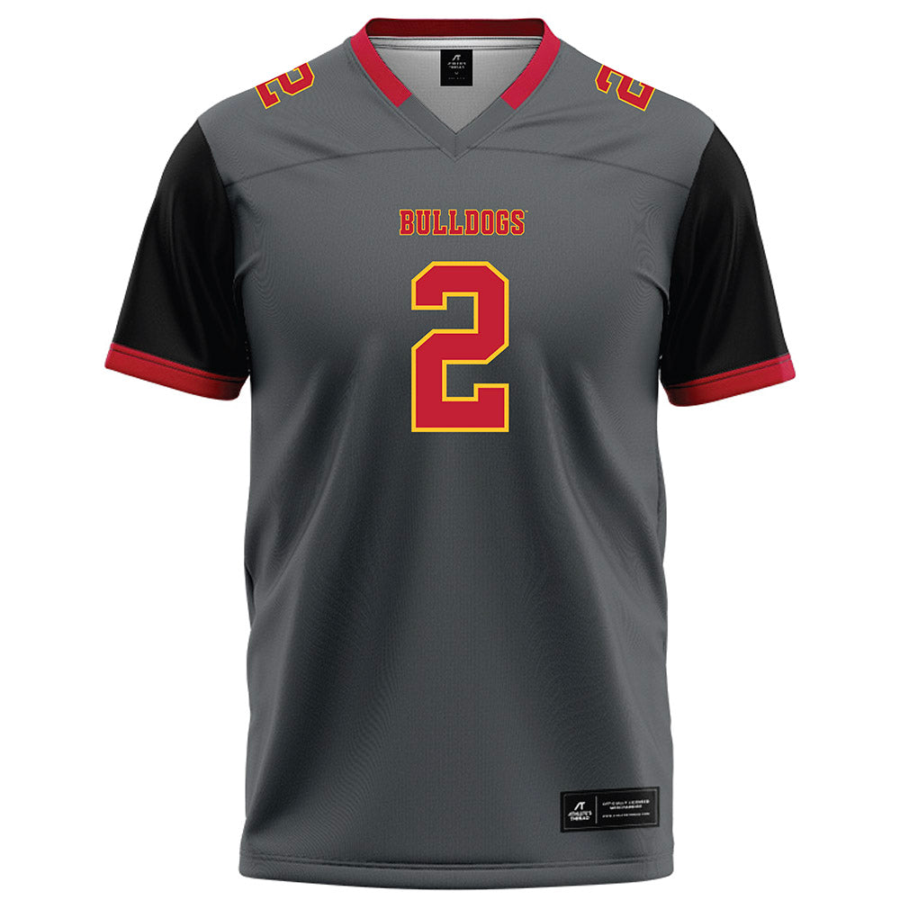 Ferris State - NCAA Football : Daviere Jones - Graphite Football Jersey-0