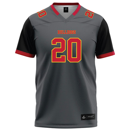 Ferris State - NCAA Football : Jaden Edington - Graphite Football Jersey-0