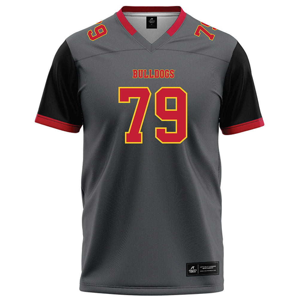 Ferris State - NCAA Football : Mike Misner - Graphite Football Jersey-0