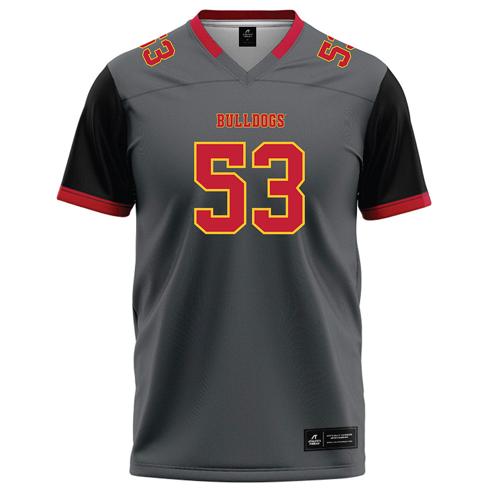Ferris State - NCAA Football : Ryan Ross - Graphite Football Jersey-0