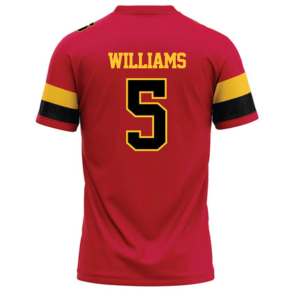 Ferris State - NCAA Football : Jason Williams - Red Football Jersey