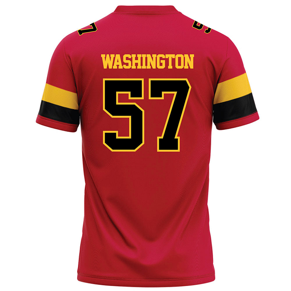 Ferris State - NCAA Football : Jaylen Washington - Red Football Jersey-1