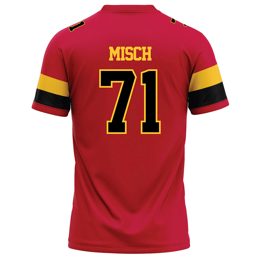 Ferris State - NCAA Football : Matthew Misch - Red Football Jersey-1