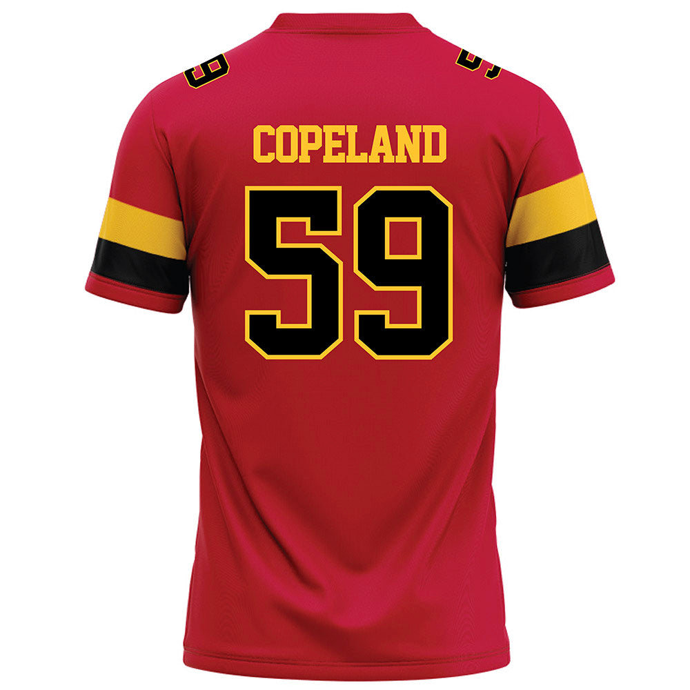 Ferris State - NCAA Football : Isiah Copeland - Red Football Jersey-1
