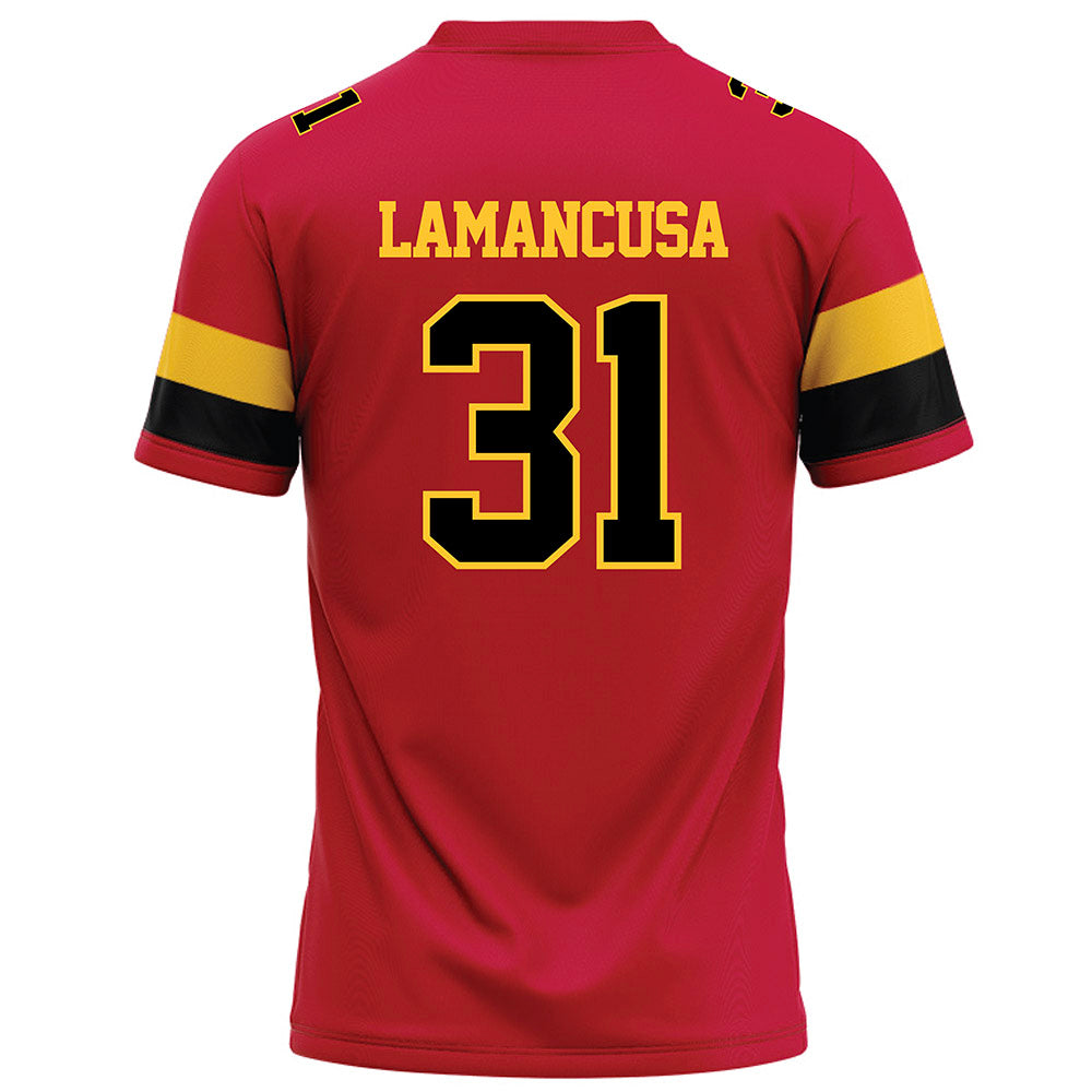 Ferris State - NCAA Football : Jack Lamancusa - Red Football Jersey-1